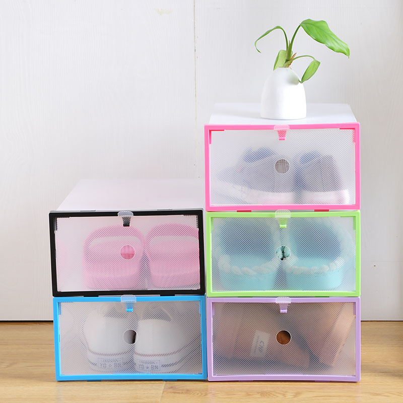 acrylic shoe box storage