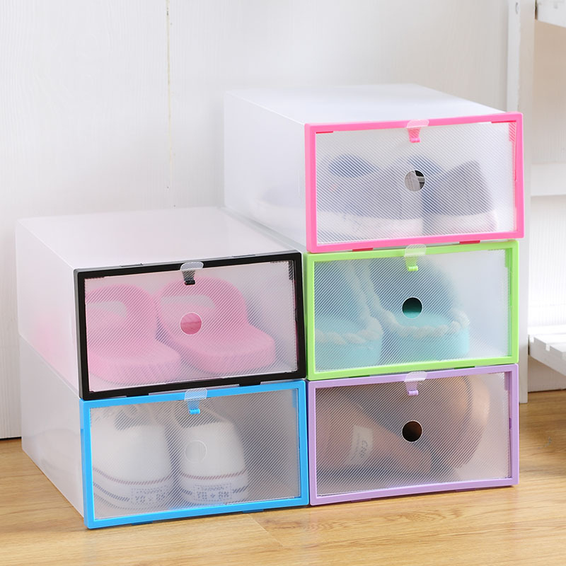 acrylic shoe box storage