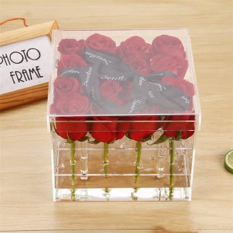 transparent acrylic flower box