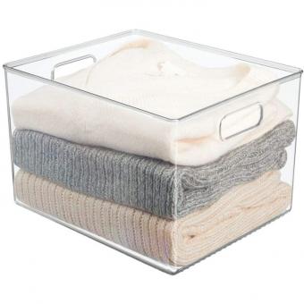 Acrylic suitcases for storing items