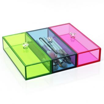 transparent shoe box display