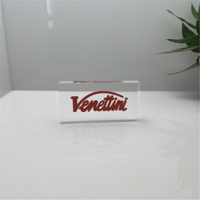 acrylic logo block