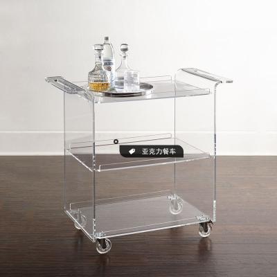 acrylic trolley cart