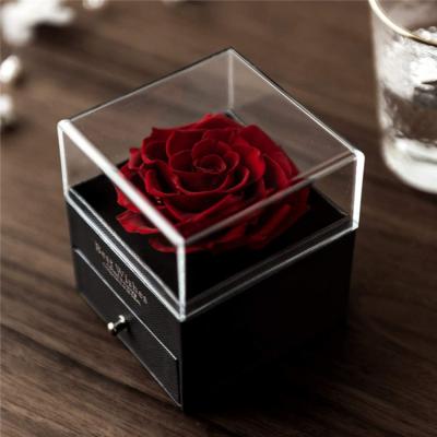 acrylic rose gift box