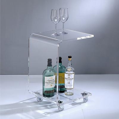 acrylic trolley cart
